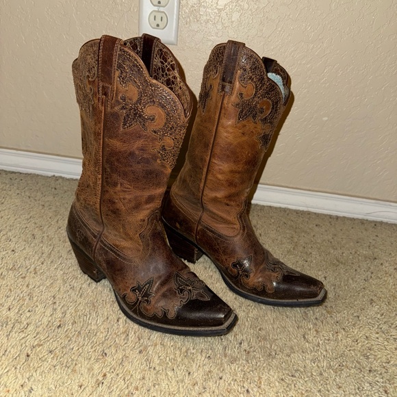 Brown Western Leather Boots - Picture 4 of 8